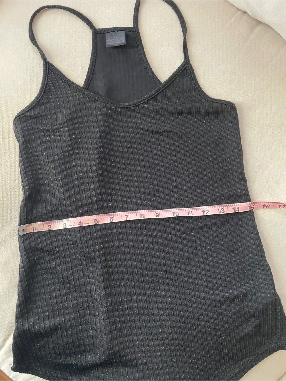 1 Black 1 Copper Ribbed Sleeveless Tank Tops | Subtle Playful Shimmer | HB Shop - Picture 7 of 15